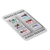 Magnet Flexible Studio De Danse Personnalisé Professeur Ballet Tap (Côté Droit)