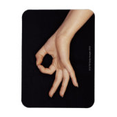 Magnet Flexible Studio photo de la main gestant un signe (Vertical)