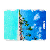 Magnet Flexible Style Aruba Caribbean Beach Paradise (Horizontal)