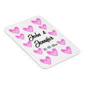 Magnet Flexible style de texte simple et blanc mariage (Côté Droit)