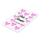 Magnet Flexible style de texte simple et blanc mariage (Côté Gauche)