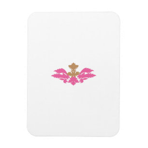 Magnet Flexible Style Décor, Rose Chaud, Laiton Antique