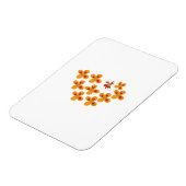 Magnet Flexible Style Décoratif, Orange Mouillé, Rouge Cornell (Côté Gauche)