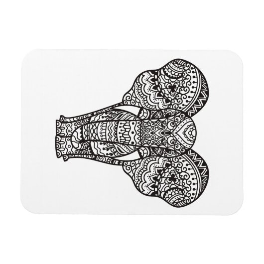 Magnet Flexible Style éléphant décoratif (Horizontal)