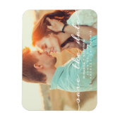 Magnet Flexible Style Lettré à la main Enregistrer la date Mariage (Vertical)