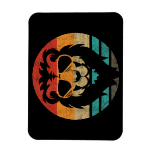 Magnet Flexible Style Lion Retro Vintage