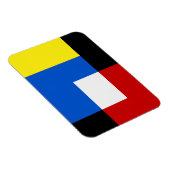 Magnet Flexible Style Mondrian Tons Retro Géométriques Abstraits (Côté Droit)