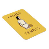 Magnet Flexible Style rétro féminin de tennis (Côté Droit)