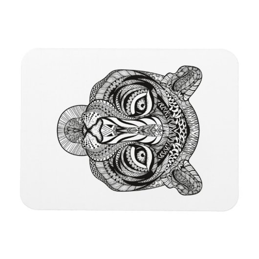 Magnet Flexible Style Tiger (Horizontal)