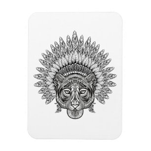 Magnet Flexible Style Tigre Tigré Dessiné À La Main