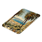 Magnet Flexible Style vintage Cannes Français Aquarelle (Côté Gauche)