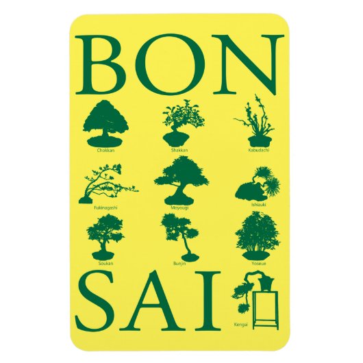 Magnet Flexible Styles de base de l'arbre Bonsai (Vertical)