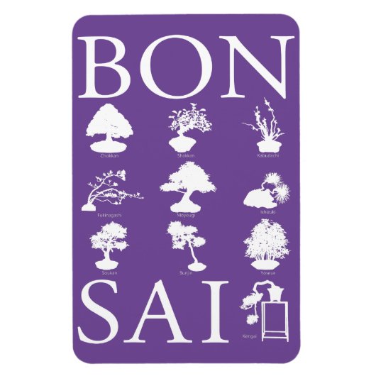 Magnet Flexible Styles de base de l'arbre Bonsai (Vertical)