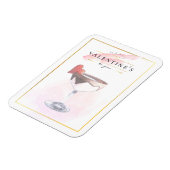 Magnet Flexible Stylish Pencil Art St. Valentine's Day Cocktail (Côté Gauche)