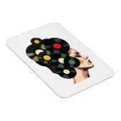 Magnet Flexible Stylized Retro Vinyl Record Poster Art (Côté Droit)