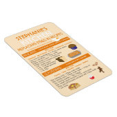 Magnet Flexible Substituts d'oeufs pour la cuisson Carte personnal (Côté Droit)