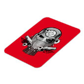 Magnet Flexible Suicide Squad | Deadshot Mask & Guns Tattoo Art (Côté Gauche)