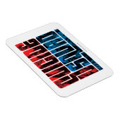 Magnet Flexible Suicide Squad | et logo bleu (Côté Droit)