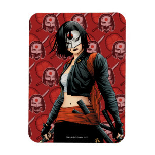 Magnet Flexible Suicide Squad   Katana Comic Book Art