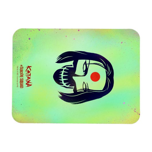 Magnet Flexible Suicide Squad | Katana Head Icon (Horizontal)