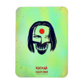 Magnet Flexible Suicide Squad | Katana Head Icon (Vertical)