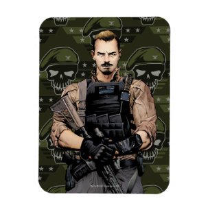 Magnet Flexible Suicide Squad   Rick Flag Comic Book Art