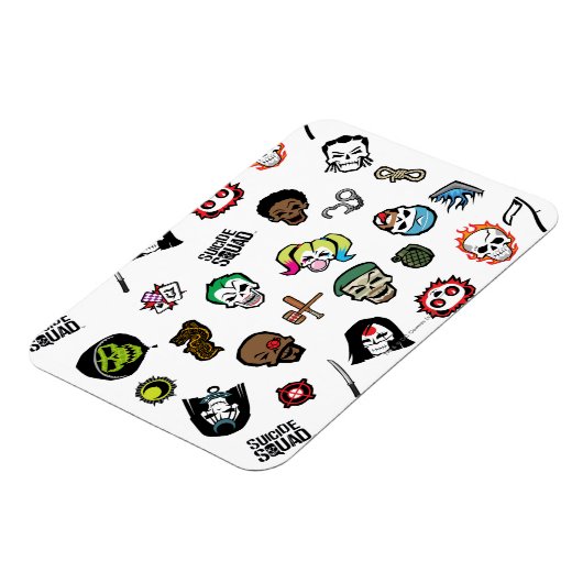 Magnet Flexible Suicide Squad | Suicide Squad Emoji Pattern (Côté Gauche)