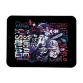 Magnet Flexible Suicide Squad | Task Force X Typografy Photo (Horizontal)