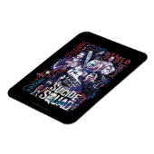 Magnet Flexible Suicide Squad | Task Force X Typografy Photo (Côté Gauche)