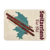 Magnet Flexible Suisse Pour Skier (Horizontal)