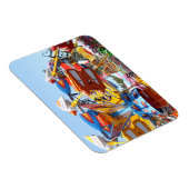 Magnet Flexible Summer County Fair Ride Fun Coloré Photo (Côté Droit)