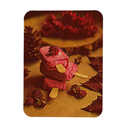 Magnet Flexible Summer ice cream lovers (Vertical)