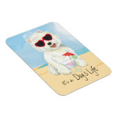 Magnet Flexible Summer Westie (Côté Droit)