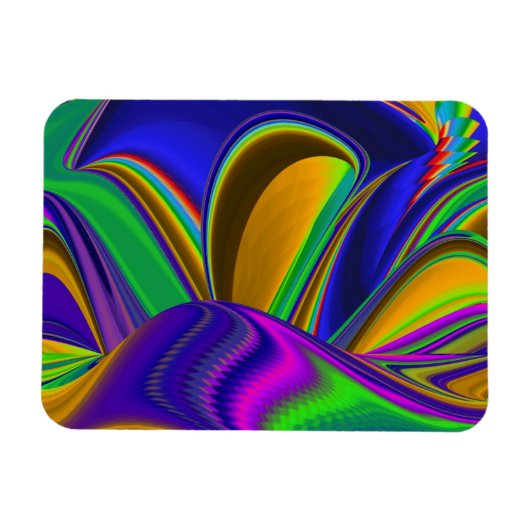 Magnet Flexible Summerrainbow, Rainbowart 3D Abstrait (Horizontal)