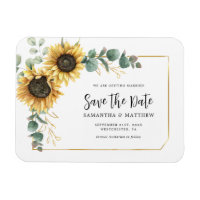 Sunflower Eucalyptus Mariage floral Enregistrer la
