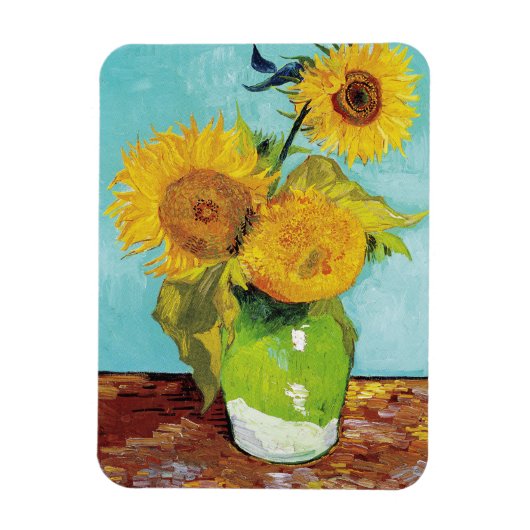 Magnet Flexible Sunflowers Vincent van Gogh (Vertical)