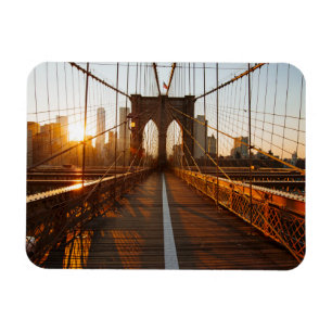 Magnet Flexible Sunrise du pont Brooklyn de New York