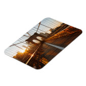 Magnet Flexible Sunrise du pont Brooklyn de New York (Côté Gauche)