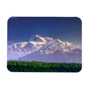 Magnet Flexible Sunrise Kisses Mt. McKinley   chaîne Alaska