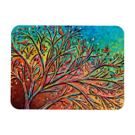 Magnet Flexible Sunrise Treetop Birds II (Horizontal)