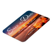 Magnet Flexible Sunset Beach Mason Jar Bleu Nuit Enregistrer la da (Côté Gauche)