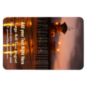 Magnet Flexible Sunset californien - Huntington Beach Pier (Horizontal)