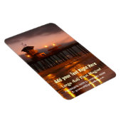 Magnet Flexible Sunset californien - Huntington Beach Pier (Côté Droit)