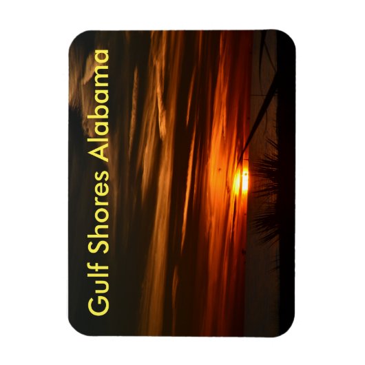 Magnet Flexible Sunset de la côte du Golfe (Vertical)