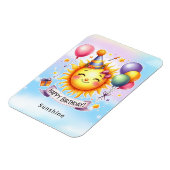 Magnet Flexible Sunshine Nom personnalisé Joyeux anniversaire (Côté Gauche)