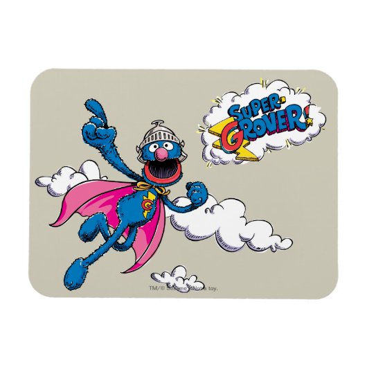 Magnet Flexible Super Grover Vintage (Horizontal)