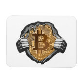 Magnet Flexible Super héros Bitcoin (Horizontal)