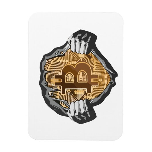 Magnet Flexible Super héros Bitcoin (Vertical)