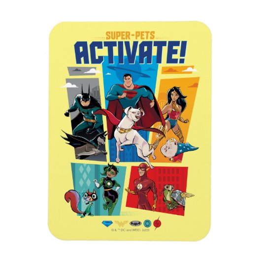 Magnet Flexible Super-Pets & Justice League - Activate! (Vertical)