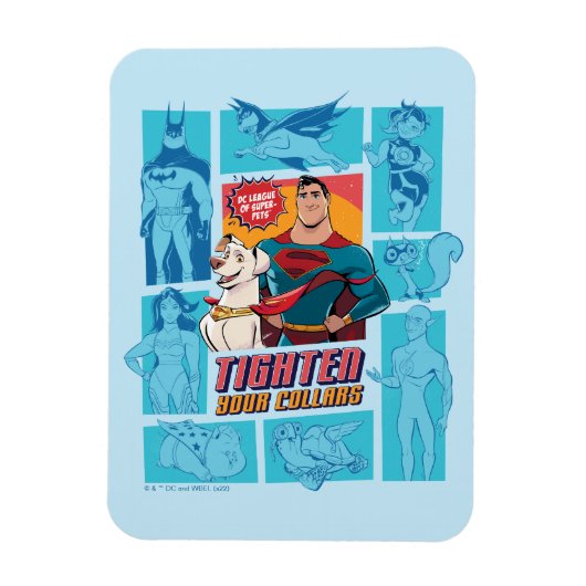 Magnet Flexible Super Pets & Justice League - Serrez vos colliers (Vertical)